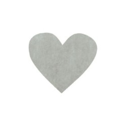 Sachet 100 confetti coeur 4cm gris