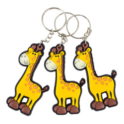 12 porte-clés girafes